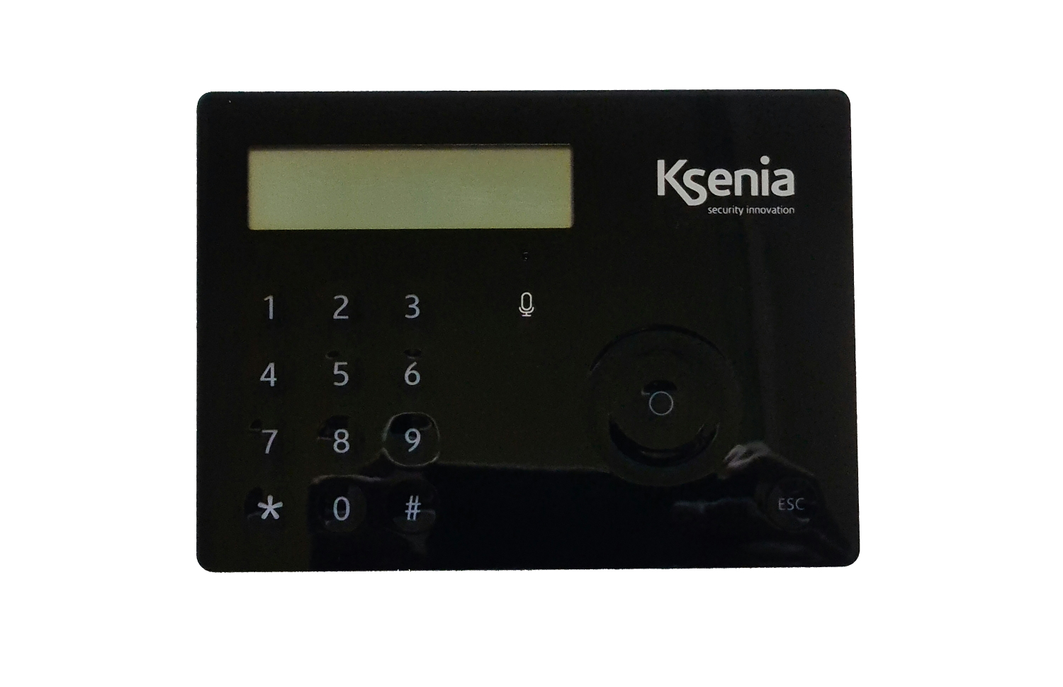 01790 Clavier LCD pour centrales Ksenia avec RFID, capteur de température, noir