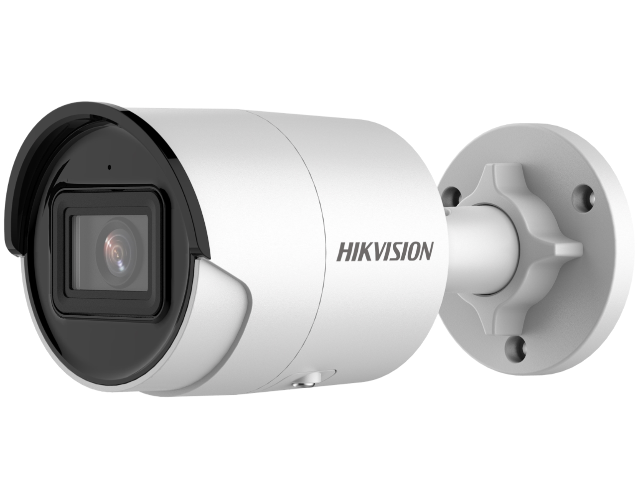 20001376 Hikvision AcuSense Caméra IP 4MP WDR Mini IR Bullet, 2.8mm, micro intégré, blanc