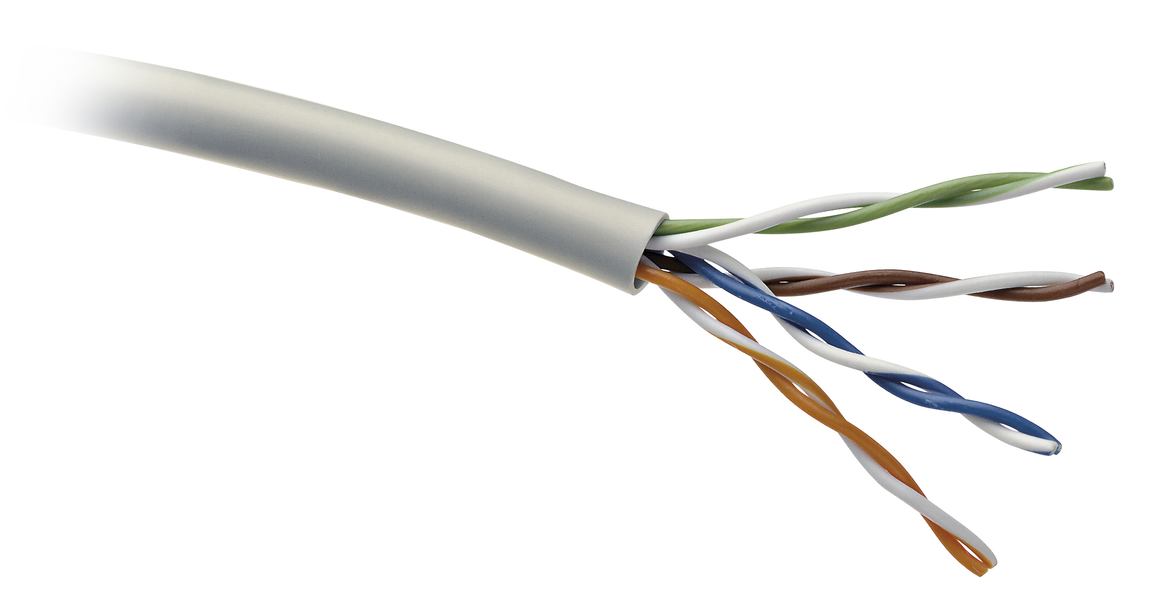 50010014 Câble réseau PVC UTP CAT 5E CPR UV dans une boîte à 500 mètres (Cuivre massif, 0,51 mm, CMX)