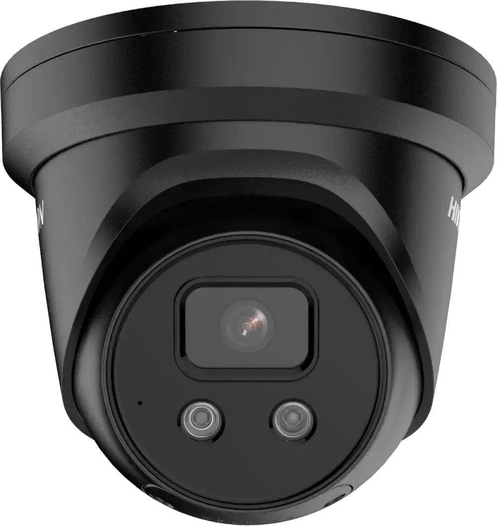 20001281 Hikvision 4MP Mask détection caméra turret, AcuSense, noir