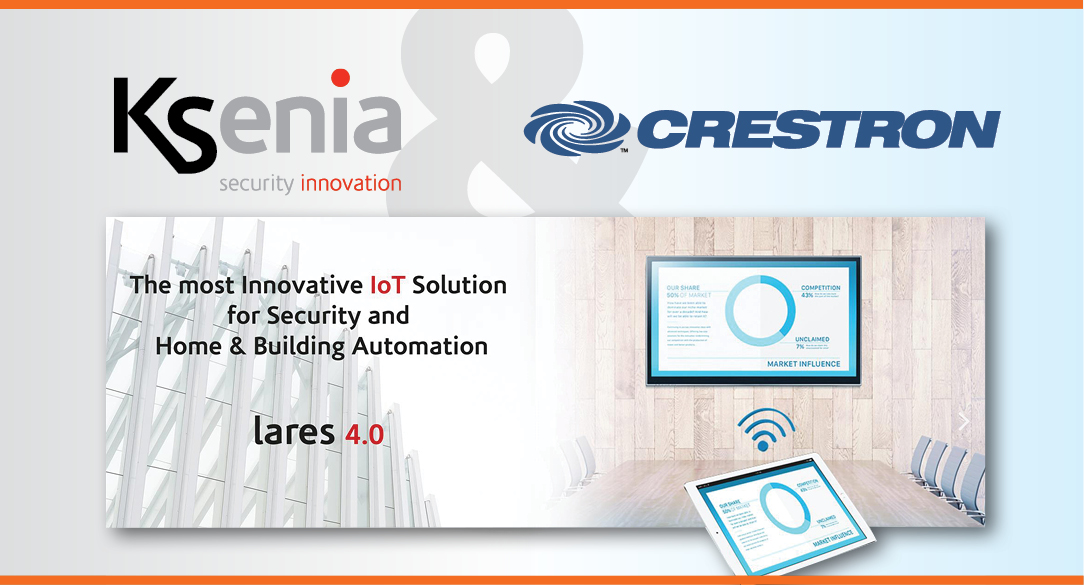 Ksenia Lares 4.0 IoT plate-forme intégrée à Creston