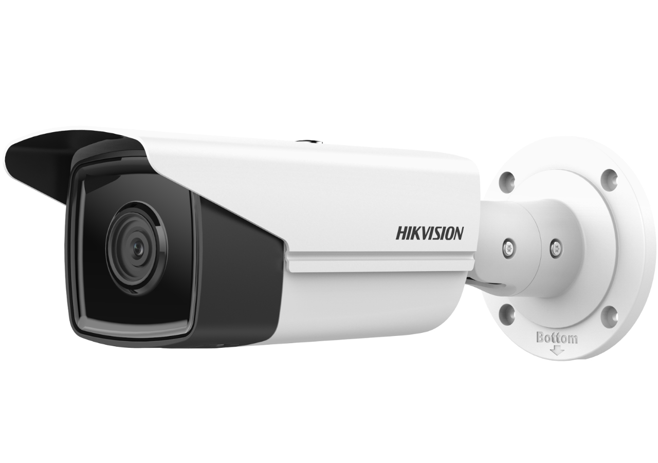 20001205 Hikvision 4MP AcuSense vaste Bullet IP Camera, IR 80m,  4mm