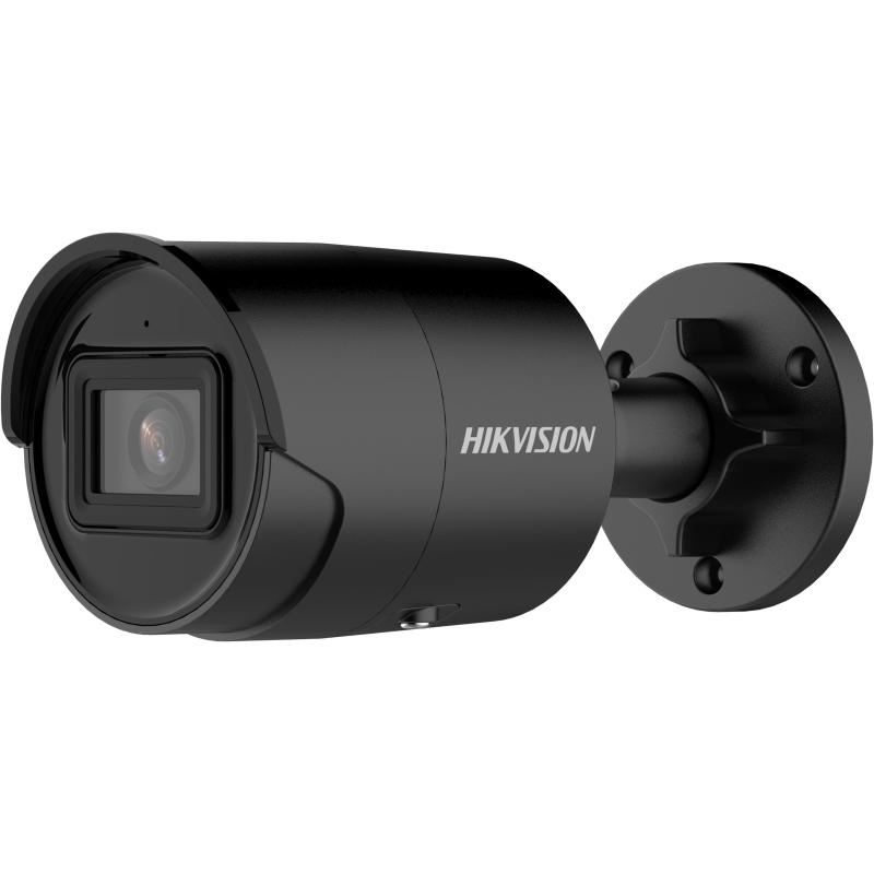20001170 Hikvision AcuSense Caméra IP 8MP WDR Mini IR Bullet, mic, 2.8mm, noir