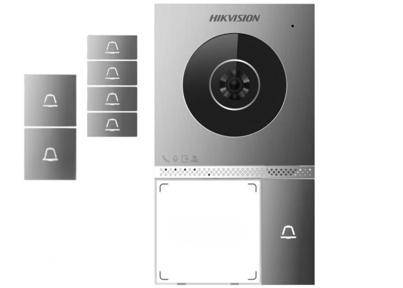 20002429 Hikvision 2-draads HD villa RVS Deurstation - 1, 2 of 4 drukknoppen