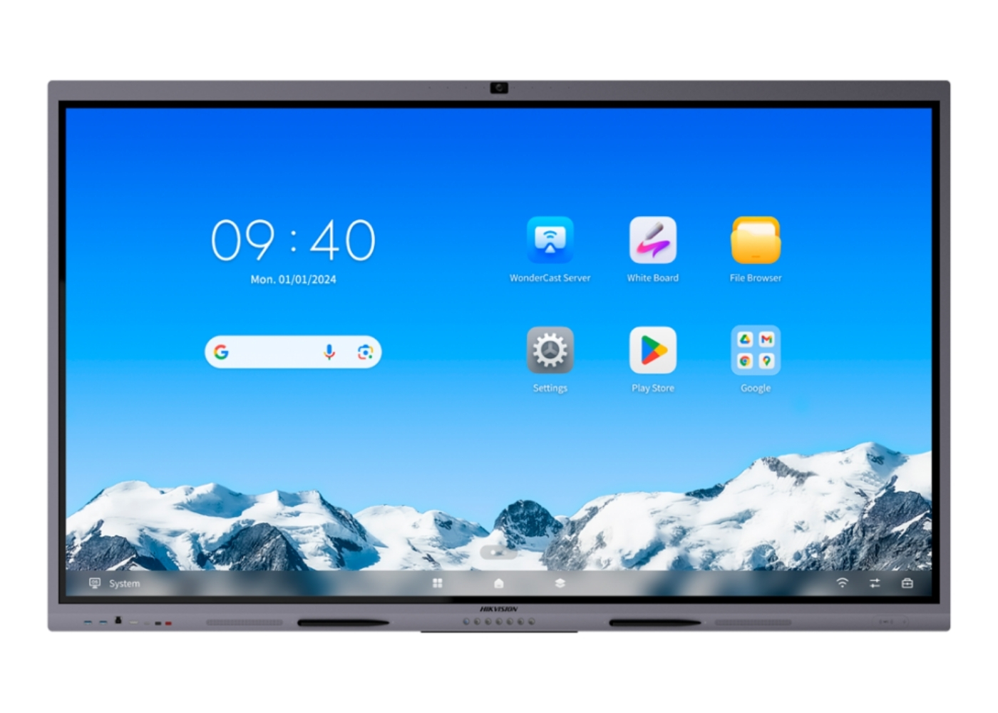 20002583 Hikvision Value Series 65" 4K Interactive Display, DLED, 8MP camera
