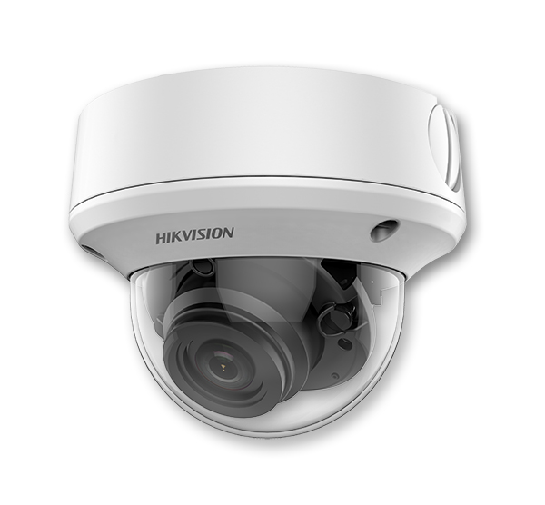 300216 Hikvision Turbo 4.0 2MP Ultra Low light POC varifocale dome camera, vandaalbestendig, 2.8-12mm