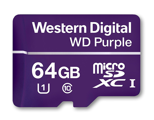 A7869.64 WD Purple microSD card 64GB