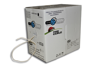 300176 Câble UTP CAT 5E PVC, sans halogène, dans un boite de 305 mètres, CPR